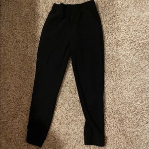 Black jogger style dress pants